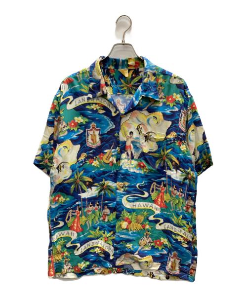 Sun Surf（サンサーフ）Sun Surf (サンサーフ) アロハシャツ ブルー サイズ:SIZE Lの古着・服飾アイテム