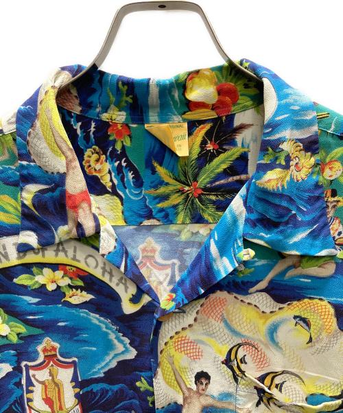 Sun Surf（サンサーフ）Sun Surf (サンサーフ) アロハシャツ ブルー サイズ:SIZE Lの古着・服飾アイテム