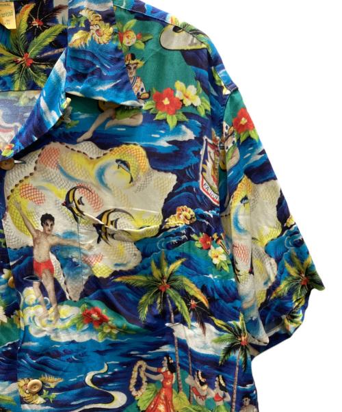 Sun Surf（サンサーフ）Sun Surf (サンサーフ) アロハシャツ ブルー サイズ:SIZE Lの古着・服飾アイテム