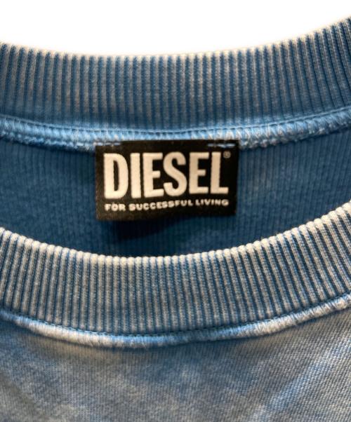 DIESEL（ディーゼル）DIESEL (ディーゼル) F-ROXXY-B1 レイヤードスウェット ブルー サイズ:SIZE XSの古着・服飾アイテム