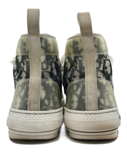 DIOR HOMME（ディオール オム）DIOR HOMME (ディオール オム) B23 オブリーク ハイカットスニーカー ホワイト×ブラック サイズ:SIZE 42の古着・服飾アイテム