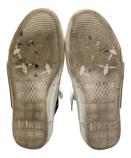 DIOR HOMME（ディオール オム）DIOR HOMME (ディオール オム) B23 オブリーク ハイカットスニーカー ホワイト×ブラック サイズ:SIZE 42の古着・服飾アイテム