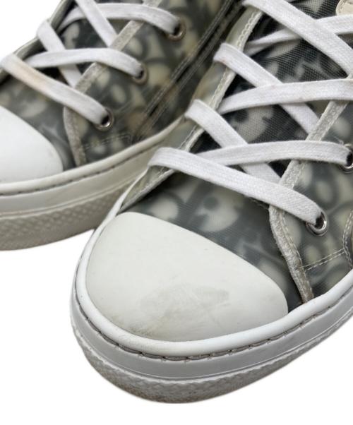 DIOR HOMME（ディオール オム）DIOR HOMME (ディオール オム) B23 オブリーク ハイカットスニーカー ホワイト×ブラック サイズ:SIZE 42の古着・服飾アイテム