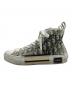 DIOR HOMME (ディオール オム) B23 オブリーク ハイカットスニーカー ホワイト×ブラック サイズ:SIZE 42：17000円