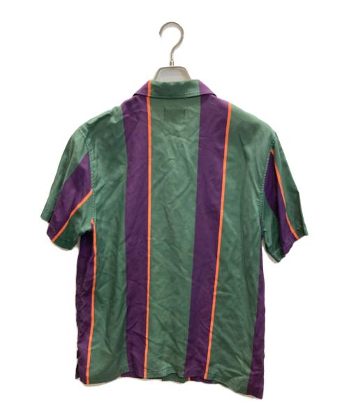 stussy（ステューシー）stussy (ステューシー) Big Stripe shirt グリーン サイズ:SIZE Lの古着・服飾アイテム