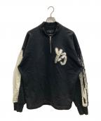 Y-3ワイスリー）の古着「GFX LOG FT CREW ハーフジップスウェット」｜ブラック