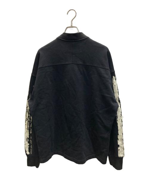 Y-3（ワイスリー）Y-3 (ワイスリー) GFX LOG FT CREW ハーフジップスウェット ブラック サイズ:SIZE Sの古着・服飾アイテム