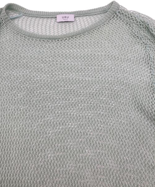 URU（ウル）URU (ウル) CREW NECK KNIT グリーン サイズ:下記参照の古着・服飾アイテム
