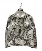 EPOCA UOMOエポカ ウォモ）の古着「PRIMA COLLECTION マーブルGジャン」｜ホワイト