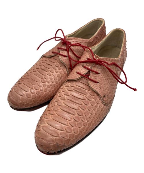 Alfredo BANNISTER（アルフレッドバニスター）alfredo BANNISTER (アルフレッドバニスター) レースアップシューズ ピンク サイズ:SIZE 42の古着・服飾アイテム