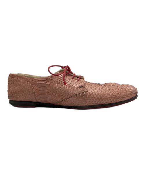 Alfredo BANNISTER（アルフレッドバニスター）alfredo BANNISTER (アルフレッドバニスター) レースアップシューズ ピンク サイズ:SIZE 42の古着・服飾アイテム