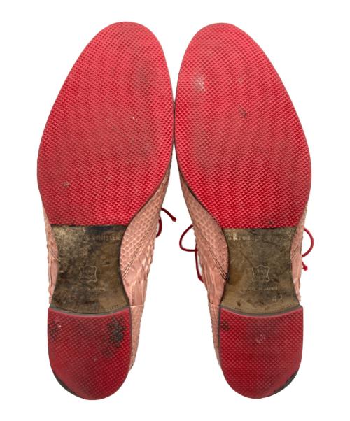 Alfredo BANNISTER（アルフレッドバニスター）alfredo BANNISTER (アルフレッドバニスター) レースアップシューズ ピンク サイズ:SIZE 42の古着・服飾アイテム