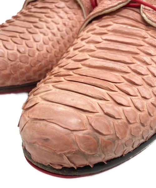 Alfredo BANNISTER（アルフレッドバニスター）alfredo BANNISTER (アルフレッドバニスター) レースアップシューズ ピンク サイズ:SIZE 42の古着・服飾アイテム