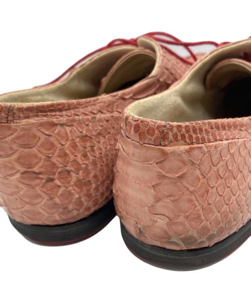 Alfredo BANNISTER（アルフレッドバニスター）alfredo BANNISTER (アルフレッドバニスター) レースアップシューズ ピンク サイズ:SIZE 42の古着・服飾アイテム