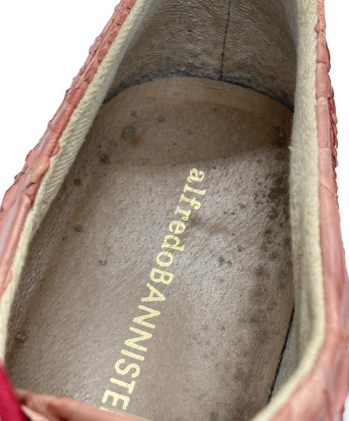 Alfredo BANNISTER（アルフレッドバニスター）alfredo BANNISTER (アルフレッドバニスター) レースアップシューズ ピンク サイズ:SIZE 42の古着・服飾アイテム