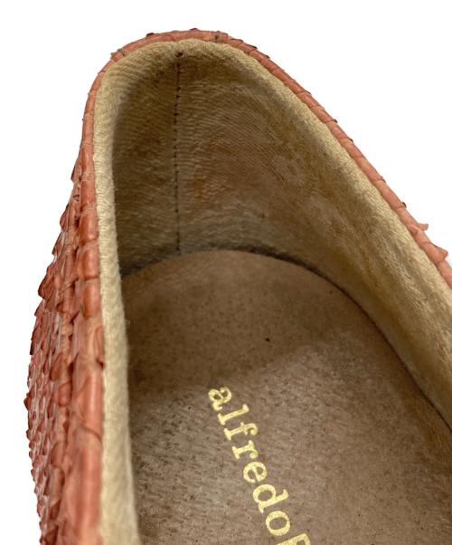 Alfredo BANNISTER（アルフレッドバニスター）alfredo BANNISTER (アルフレッドバニスター) レースアップシューズ ピンク サイズ:SIZE 42の古着・服飾アイテム