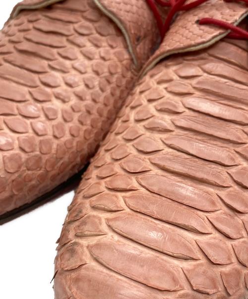 Alfredo BANNISTER（アルフレッドバニスター）alfredo BANNISTER (アルフレッドバニスター) レースアップシューズ ピンク サイズ:SIZE 42の古着・服飾アイテム