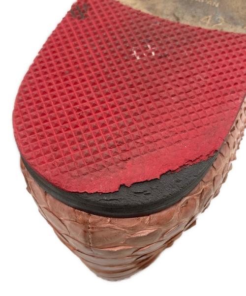 Alfredo BANNISTER（アルフレッドバニスター）alfredo BANNISTER (アルフレッドバニスター) レースアップシューズ ピンク サイズ:SIZE 42の古着・服飾アイテム