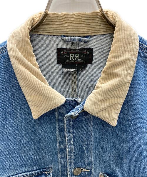 RRL（ダブルアールエル）RRL (ダブルアールエル) 襟コーデユロイ デニムジャケット インディゴ サイズ:SIZE Mの古着・服飾アイテム