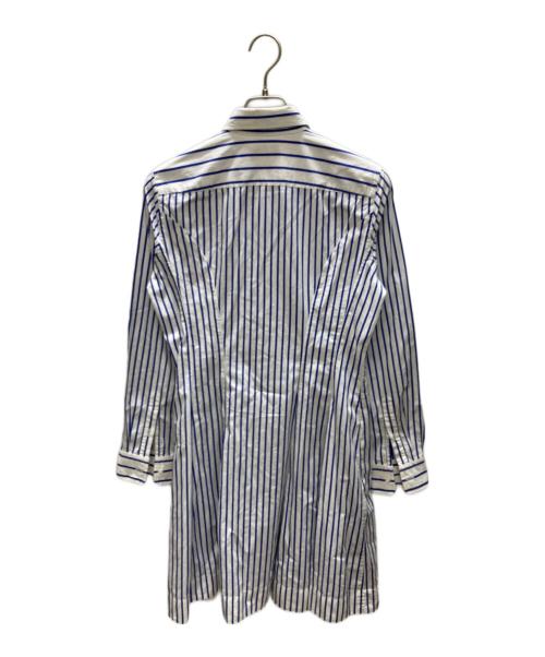 POLO RALPH LAUREN（ポロ・ラルフローレン）POLO RALPH LAUREN (ポロ・ラルフローレン) ストライプシャツワンピース ブルー×ホワイト サイズ:SIZE 6の古着・服飾アイテム