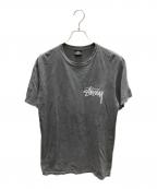 stussyステューシー）の古着「ロゴプリントTシャツ」｜グレー