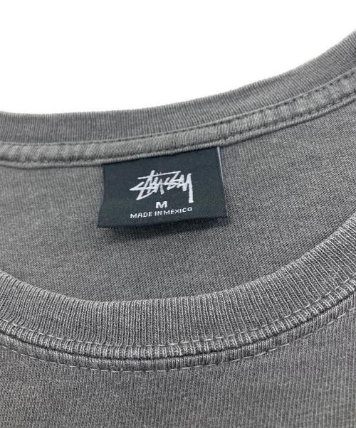 stussy（ステューシー）stussy (ステューシー) ロゴプリントTシャツ グレー サイズ:SIZE Mの古着・服飾アイテム