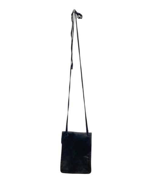 ANN DEMEULEMEESTER（アンドゥムルメステール）ANN DEMEULEMEESTER (アンドゥムルメステール) レザーポシェット ブラック サイズ:下記参照の古着・服飾アイテム