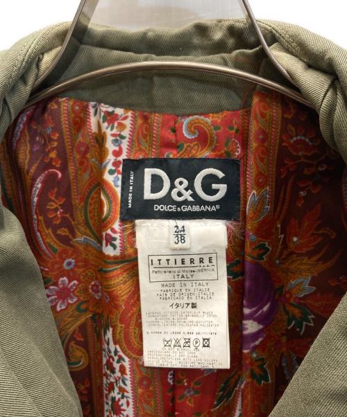 DOLCE & GABBANA（ドルチェ＆ガッバーナ）DOLCE & GABBANA (ドルチェ＆ガッバーナ) ミリタリージャケット オリーブ サイズ:SIZE 38の古着・服飾アイテム