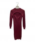 ALEXANDER McQUEENアレキサンダーマックイーン）の古着「ニットワンピース」｜レッド