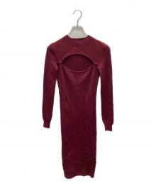 ALEXANDER McQUEEN（アレキサンダーマックイーン）の古着「ニットワンピース」｜レッド