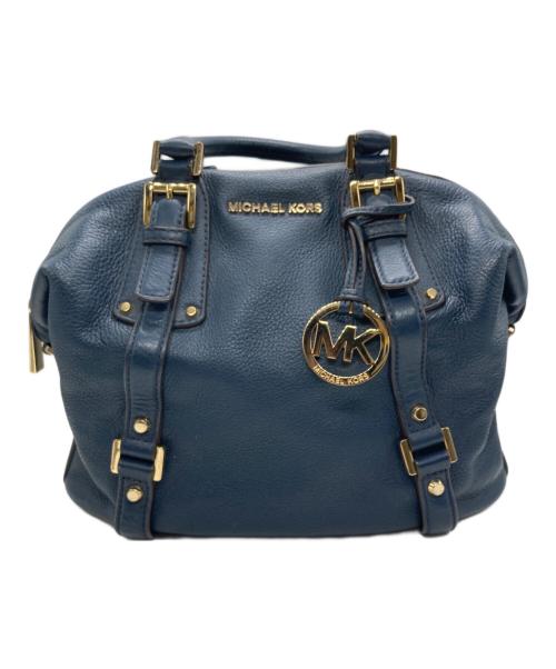 MICHAEL KORS（マイケル・コース）MICHAEL KORS (マイケル・コース) Bedford Belted Medium Leather Satchel ネイビー サイズ:下記参照の古着・服飾アイテム