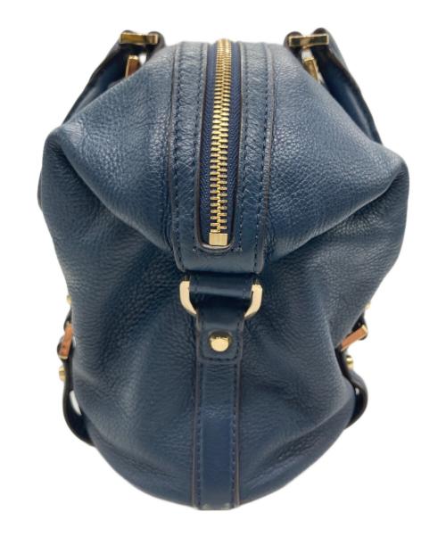 MICHAEL KORS（マイケル・コース）MICHAEL KORS (マイケル・コース) Bedford Belted Medium Leather Satchel ネイビー サイズ:下記参照の古着・服飾アイテム