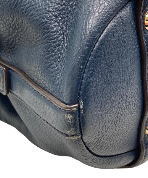MICHAEL KORS（マイケル・コース）MICHAEL KORS (マイケル・コース) Bedford Belted Medium Leather Satchel ネイビー サイズ:下記参照の古着・服飾アイテム