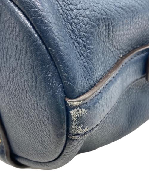 MICHAEL KORS（マイケル・コース）MICHAEL KORS (マイケル・コース) Bedford Belted Medium Leather Satchel ネイビー サイズ:下記参照の古着・服飾アイテム