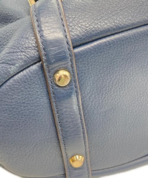MICHAEL KORS（マイケル・コース）MICHAEL KORS (マイケル・コース) Bedford Belted Medium Leather Satchel ネイビー サイズ:下記参照の古着・服飾アイテム