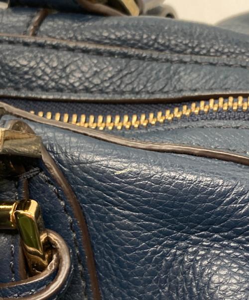 MICHAEL KORS（マイケル・コース）MICHAEL KORS (マイケル・コース) Bedford Belted Medium Leather Satchel ネイビー サイズ:下記参照の古着・服飾アイテム