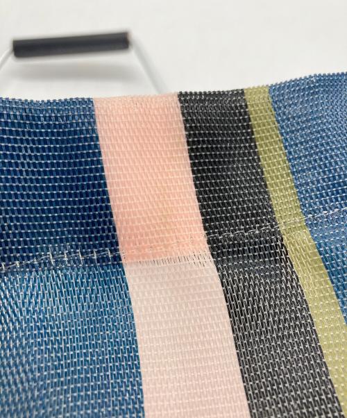 MARNI（マルニ）MARNI (マルニ) マーケット ストライプ トートバッグ ブルー×ピンク サイズ:下記参照の古着・服飾アイテム