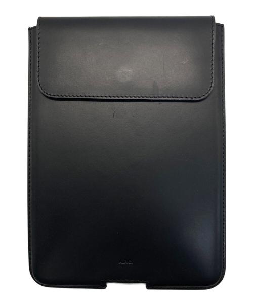 A.P.C.（アーペーセー）A.P.C. (アーペーセー) レザータブレットケース ブラックの古着・服飾アイテム