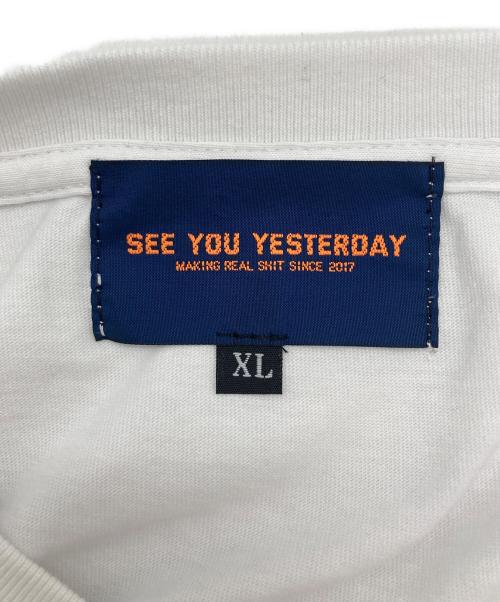 SEE YOU YESTERDAY（シーユーイエスタディ）SEE YOU YESTERDAY (シーユーイエスタディ) VERDY (ヴェルディ) グラフィックTシャツ ホワイト サイズ:XLの古着・服飾アイテム