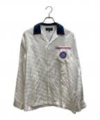 KITH×TaylorMadeキス×テーラーメイド）の古着「Stinger Camp Collar Shirt」｜ホワイト×ネイビー