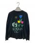 ROKKAN O.C (ロッカン オーシー) バックプリントヘンリーネックカットソー ブラック サイズ:SIZE M：5000円