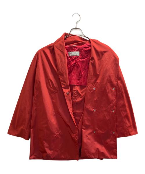 MaxMara（マックスマーラ）MaxMara (マックスマーラ) ダブルスナップボタンコート レッド サイズ:40の古着・服飾アイテム