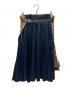sacai（サカイ）の古着「Pleat Wrap Skirt-Tweed」｜ネイビー×ブラウン