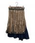 sacai (サカイ) Pleat Wrap Skirt-Tweed ネイビー×ブラウン サイズ:1：15000円