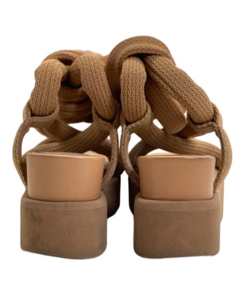 ISSEY MIYAKE（イッセイミヤケ）ISSEY MIYAKE (イッセイミヤケ) UNITED NUDE (ユナイテッドヌード) サンダル ブラウン サイズ:37の古着・服飾アイテム