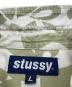 中古・古着 stussy (ステューシー) プルオーバーアロハシャツ カーキ×ベージュ サイズ:L：6000円