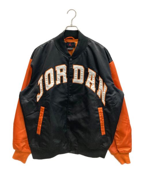 JORDAN（ジョーダン）JORDAN (ジョーダン) BRK CLGTE バーシティ ジャケット オレンジ×ブラック サイズ:SIZE Mの古着・服飾アイテム