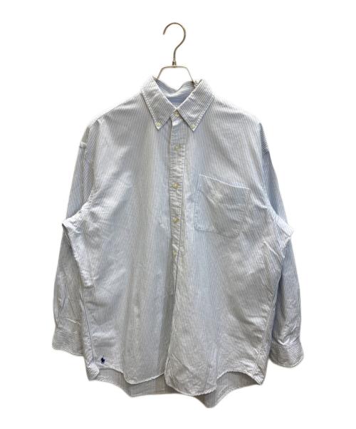POLO RALPH LAUREN（ポロ・ラルフローレン）POLO RALPH LAUREN (ポロ・ラルフローレン) THE BIG FIT ボタンダウンシャツ ブルー×ホワイト サイズ:SIZE Mの古着・服飾アイテム