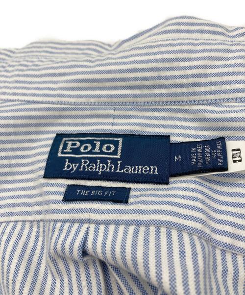 POLO RALPH LAUREN（ポロ・ラルフローレン）POLO RALPH LAUREN (ポロ・ラルフローレン) THE BIG FIT ボタンダウンシャツ ブルー×ホワイト サイズ:SIZE Mの古着・服飾アイテム