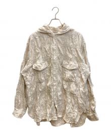 J.S HOMESTEAD（ジャーナルスタンダード ホームステッド）の古着「フーデットシャツ」｜ベージュ